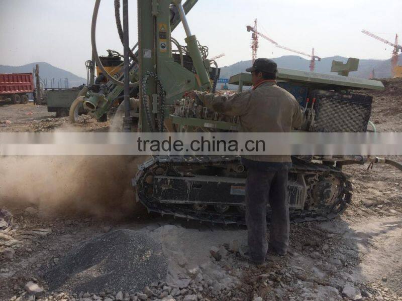 CTQ-Z115Y hydraulic bore hole down the hole mining exploration with dust collector drilling rig