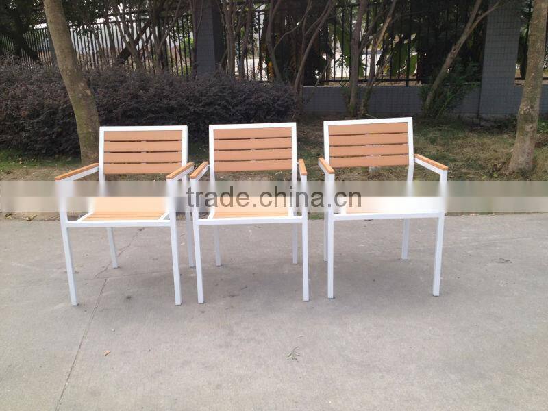 Modern stylish outdoor poly wood dining set