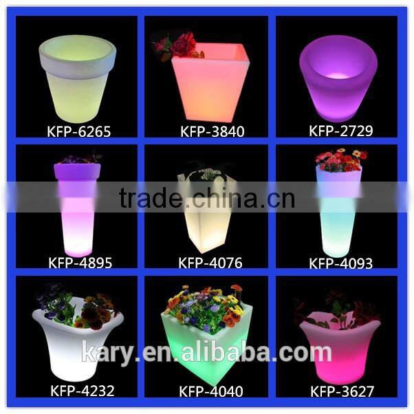 16 kinds Color Led Garden Flower Planter