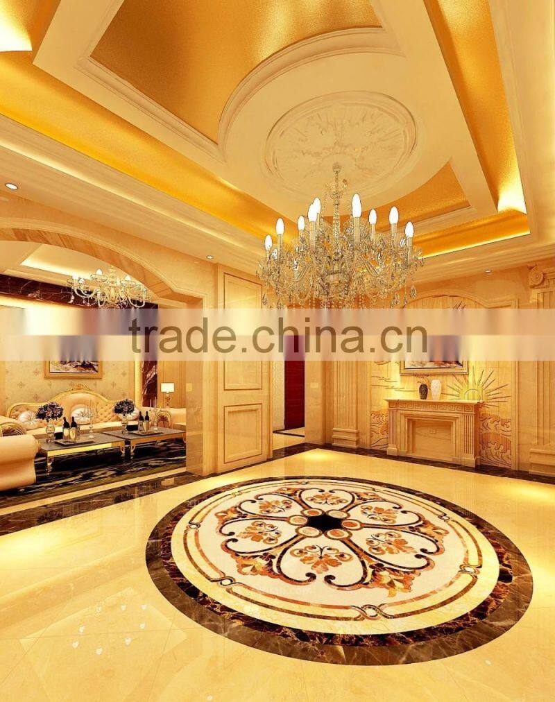 3D Interior Rendering Service For Luxury European Style Living Room Reception Hall with Furnitures