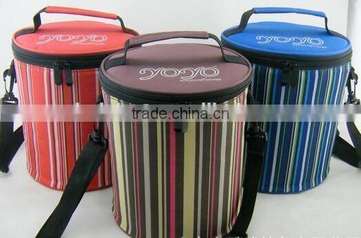 CY155 Cylinder Lunch Tote Bag Box Picnic Cold Drink Insulation Bag Cooler Bag