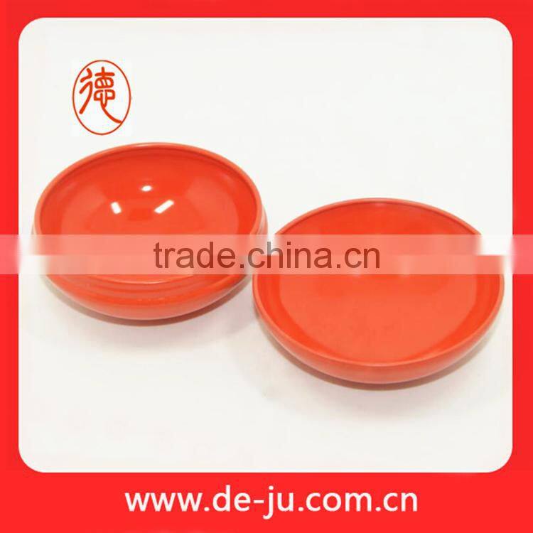Orange container seperately cover cheap metal tin box round