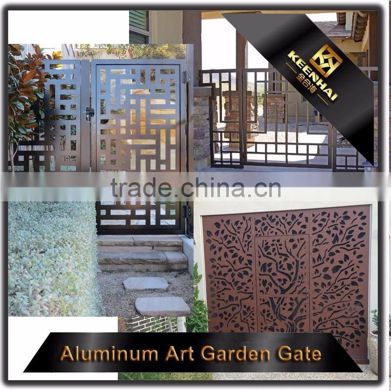 Laser Cut Aluminum Panel Main Entrance Gate Design for Villa