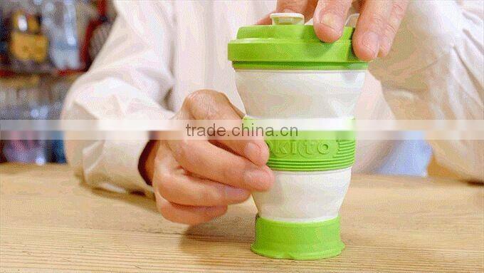Creative Portable Travel Silicon Folding Cups Telescopic Gargle Cup Tea Bottles