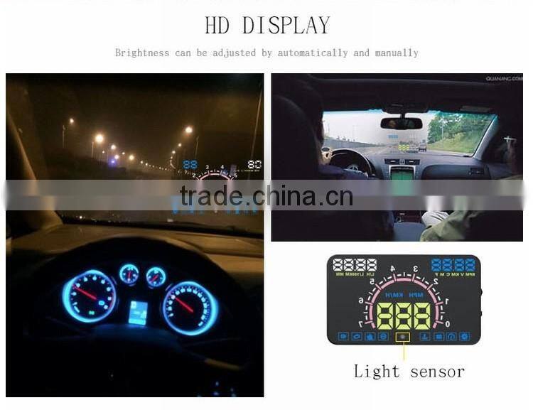 Latest Automotive E350 5.8" Inch Car OBD2 Headup LED OBD2 Display HUD