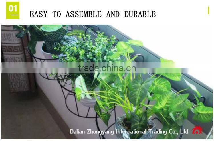 home decoration hanging basket modern metal folding plant stand