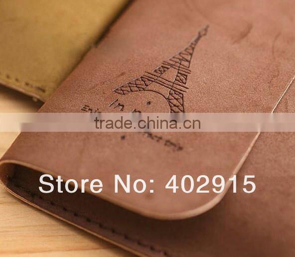 Supply Retro tower suede leather pen bag & pen box