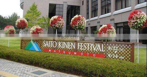 SOL new design gardening sculpture green ball planter ball