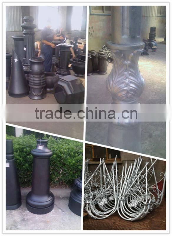 2014 popular antique cast iron outdoor lighting pole