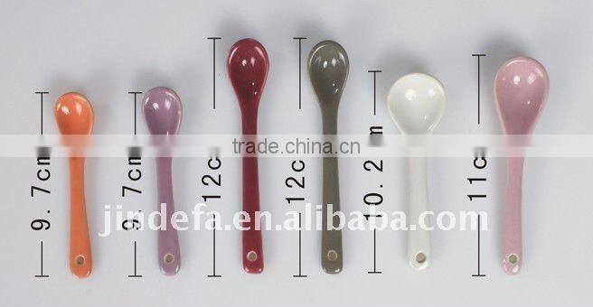 ceramic tea spoon, porcelain tasting spoons, cream cosmetic spoons