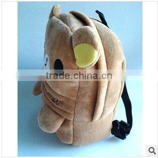 promotional cartoon plush bear shape Backpack for kids