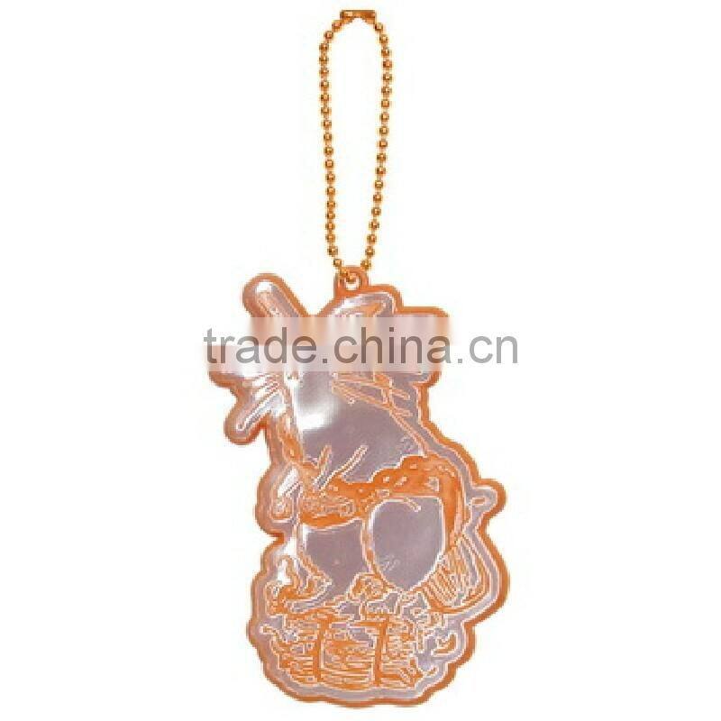 custom animal shape Reflective keychain