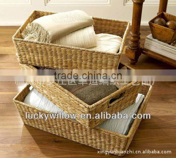 set 3 wholesale seagrass storage basket