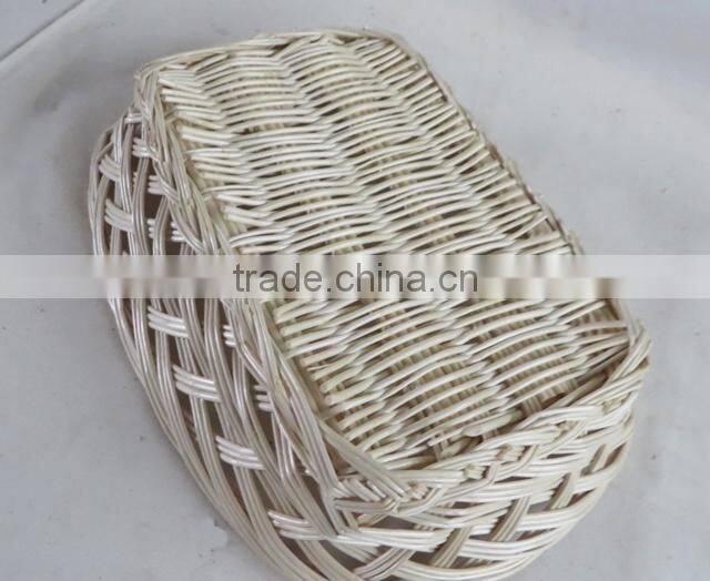 Handicraft sets customized colored cheap wicker bread baskets