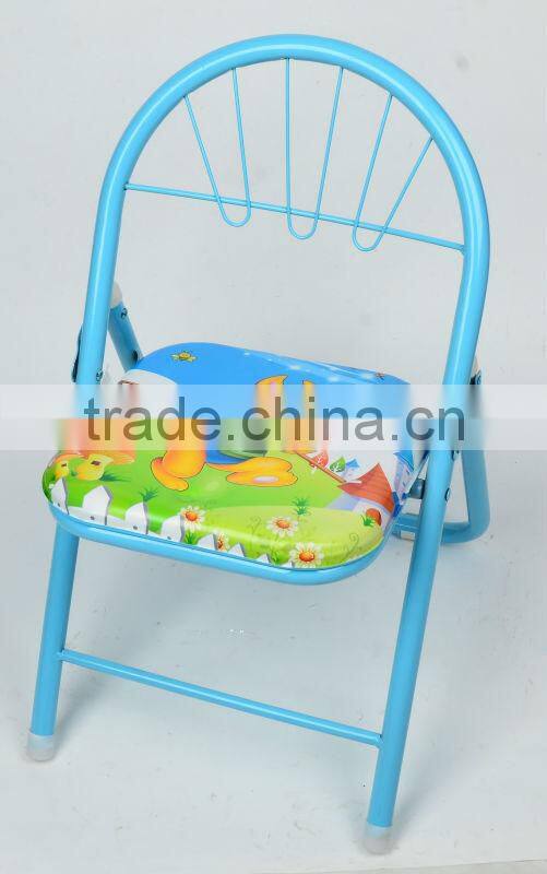 metal tube and plastic plate baby foldable chair