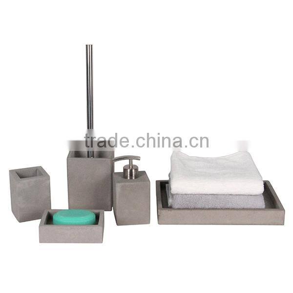 5-piece beton home hotel supplies concrete price bathroom accessory set