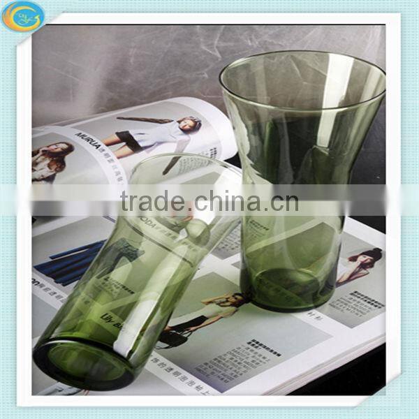 colorful cylinder glass vase