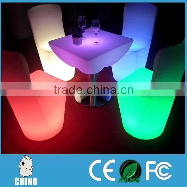 Lighted up led bar table cocktail table for party event use