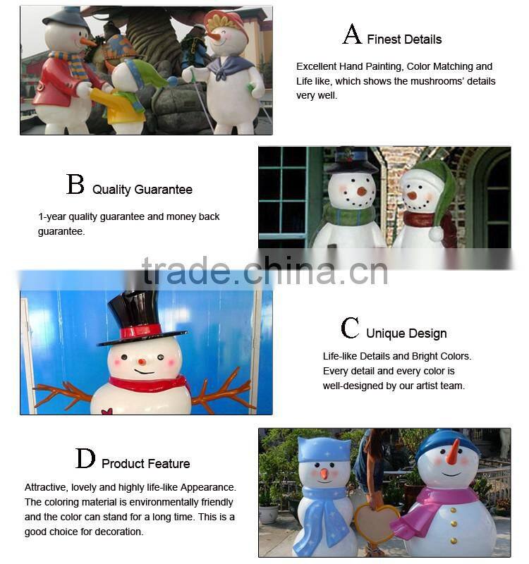 wholesale promotion resin craft fiberglass christmas garden statue decorations