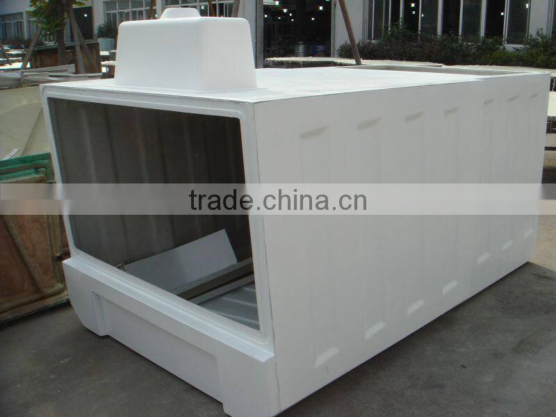 Fiberglass hand lay process gel coat finish GRP Container FRP
