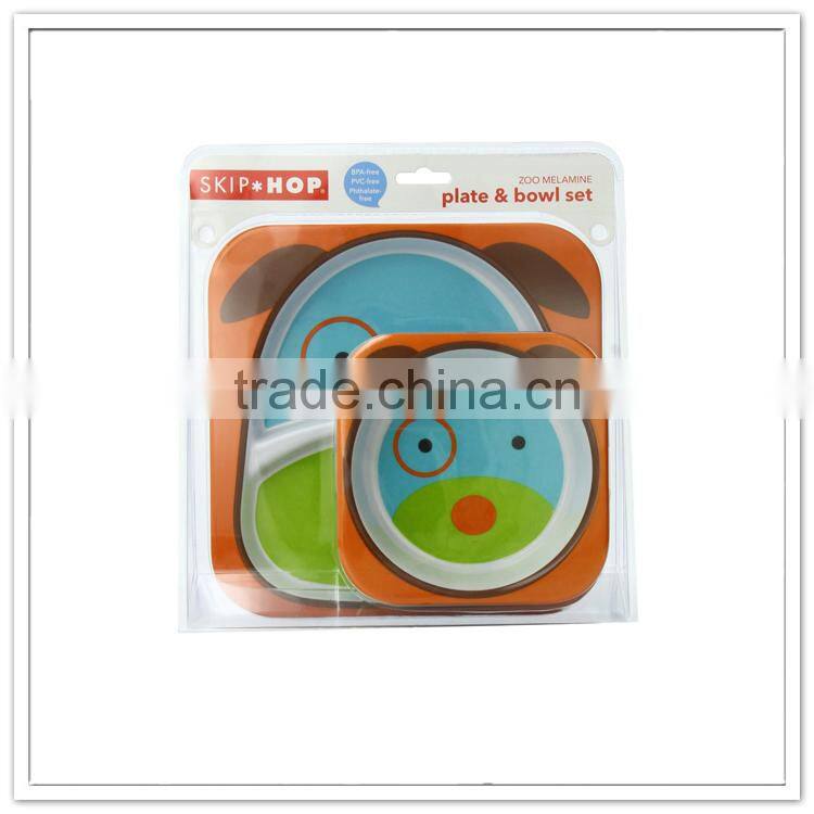 Food grade children dining sets, 2pcs baby latest dinner set with popular design