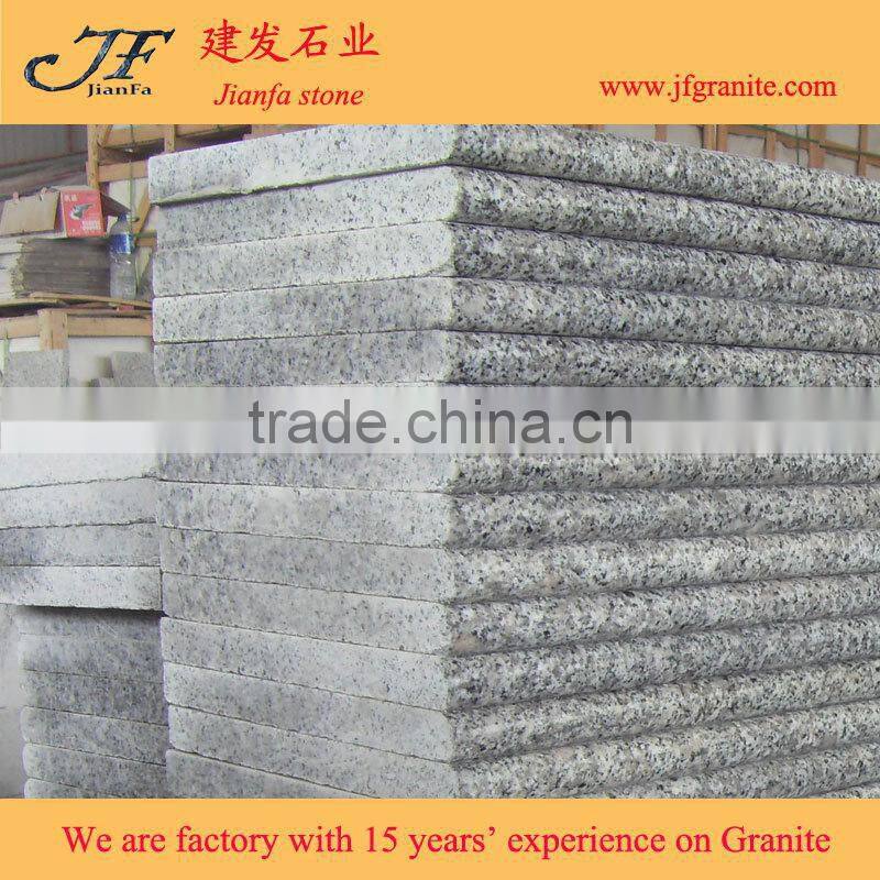 Light Grey Popular Bianco Sardo Polished G640 Granite Stairs Risers