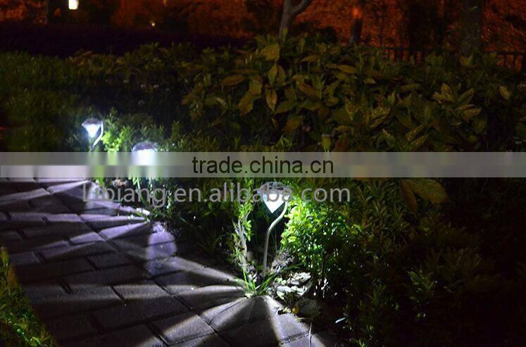 Garden lawn colourful light