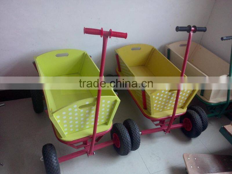 garden cart TC1812 Wooden hand Tool cart for kids