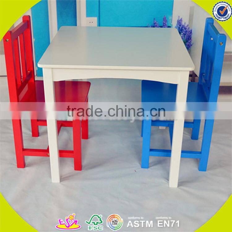 Wholesale hot wooden study table and chairs set,simple style kids table and chairs set,top sale table and chairs set W08G223