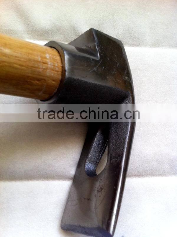forged Adze with wooden handle