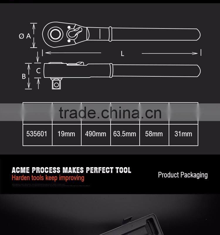 Professional 3/4" Quick Release Ratchet Wrench