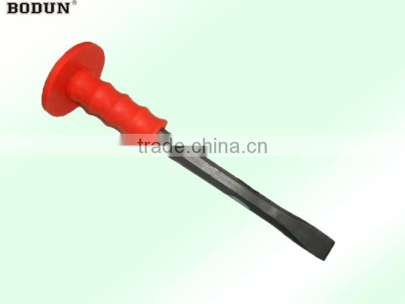 H6001 Cold stone chisel with red rubber handle