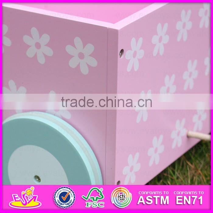 2016 wholesale high quality baby wooden toy storage box W08C134