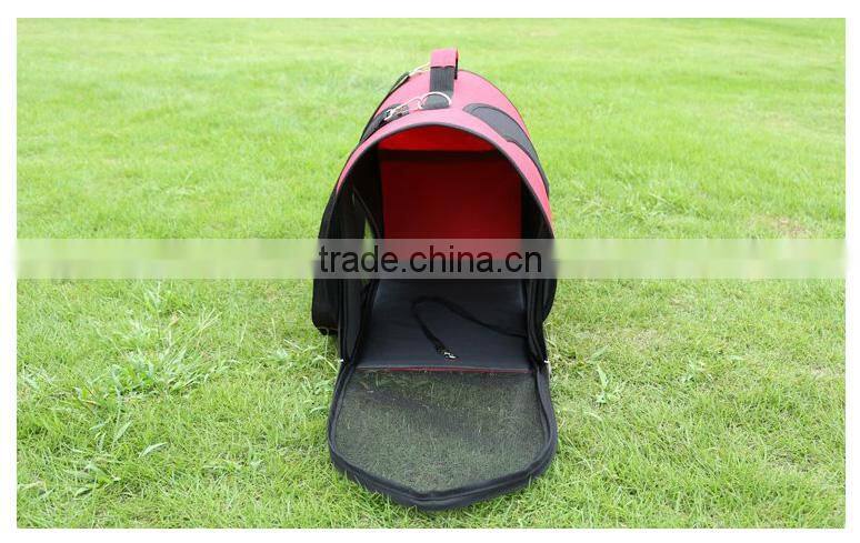 (OEM) Fashion red tote dog carrier bag