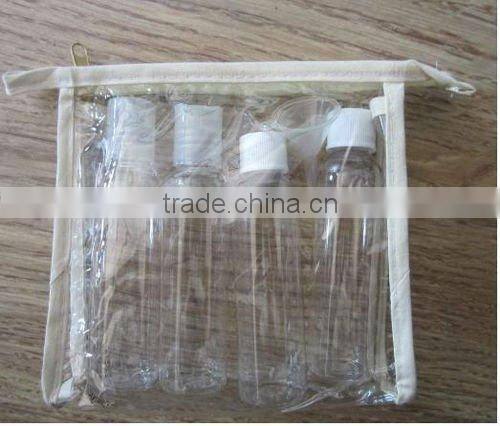 2015 best seller 5pcs PET travel bottles set/cosmetic bottle