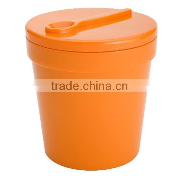 custom 1-pint Insulated Ice Cream Container - Orange