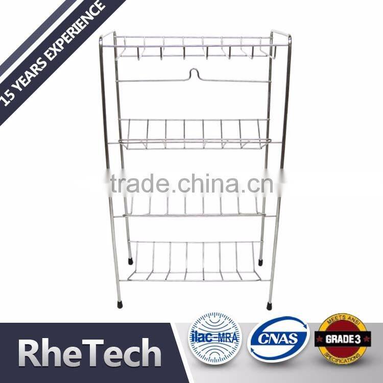 Stainless Steel Modern Home Hardware 3 Tier Wall Mounted Corner Shower Caddy