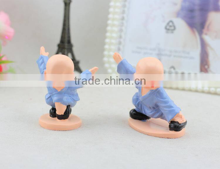 Mini CUTE fashional Resin decoration ,Zakka furnishing articles creative Shaolin kung fu boy Creative resin gifts