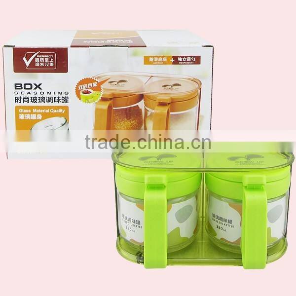 Food Grade Spice Condiment Sets Glass Cruets