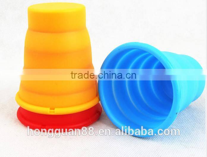 Wholesale unique cheap portable silicone collapsible custom foldable cups