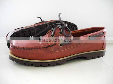 Handsewn Blucher Moccasin Construction deck shoes