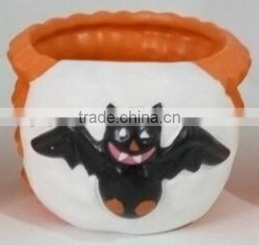 Halloween pumpkin ceramic flower pot festival decorations