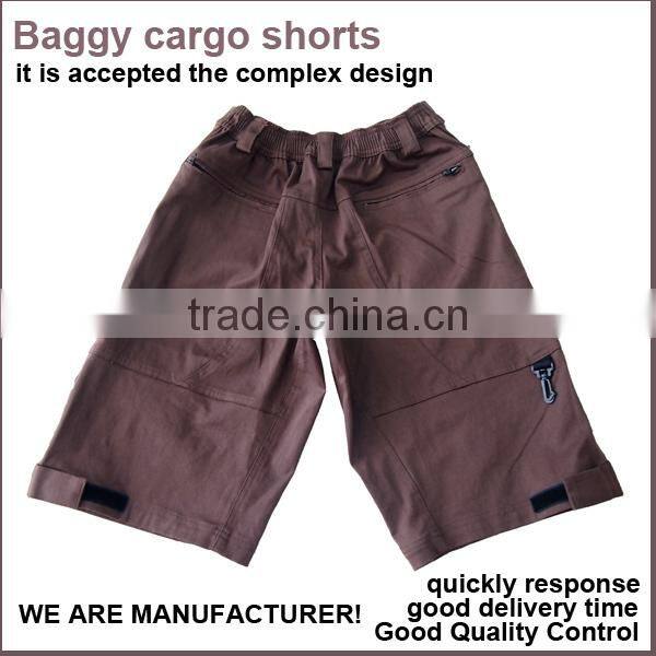 Mens camo cargo shorts Baggy 3/4 Cargo Shorts
