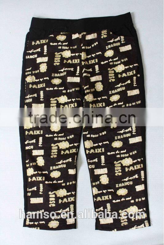 baby pants with flower lace