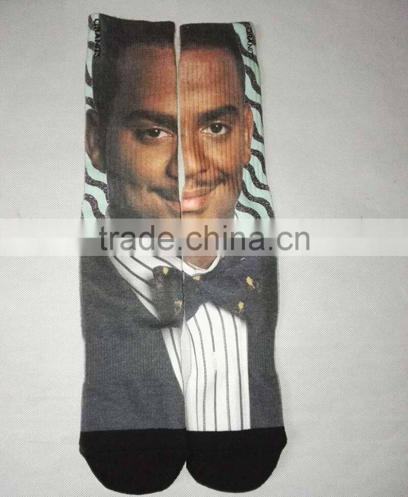 3D 360 print digital printed Sublimation socks