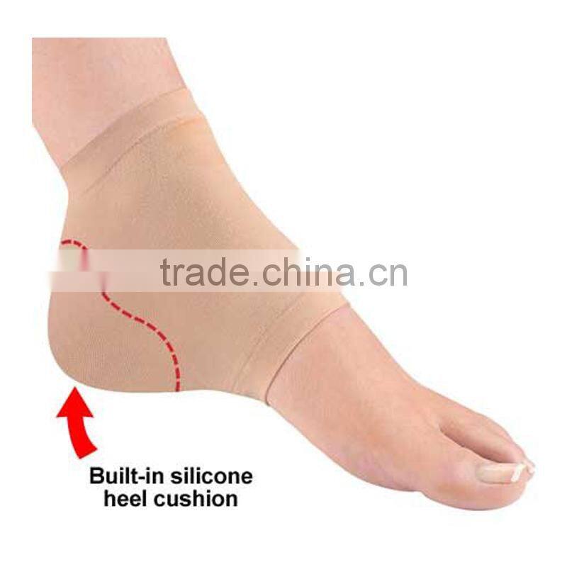 Heel Moisture Socks Gel Cushion Heel Support