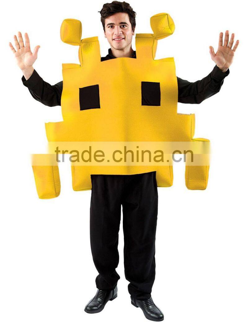 Adult Yellow Space Arcade Game Costume
