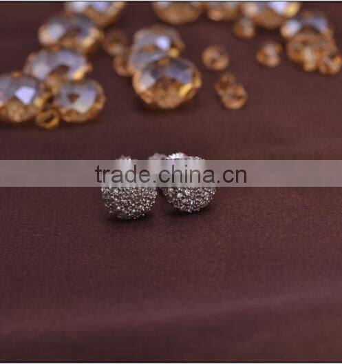 LSE836 screw back earring men jewelry brass gold plating