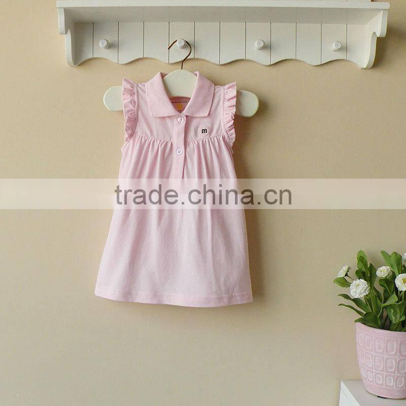 mom and bab 2013 Summer baby clothing 100% cotton pique dress