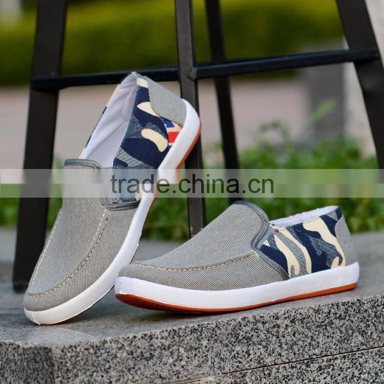 New arrival mens outdoor canvas shoes flat shoes 1$ shoes wholesale 2017